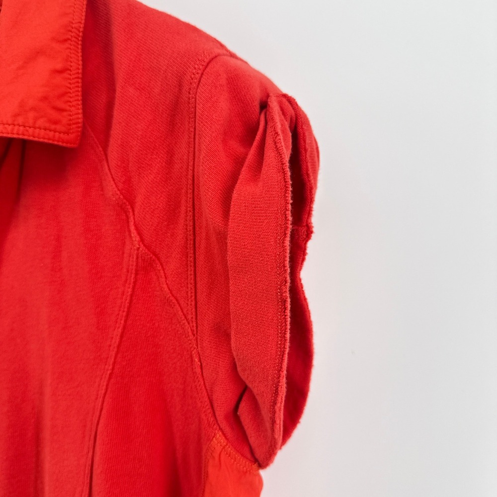 Daily Practice Anthropologie Red Tiered Polo Mini Dress Small EUC Mixed Media - Picture 4 of 11